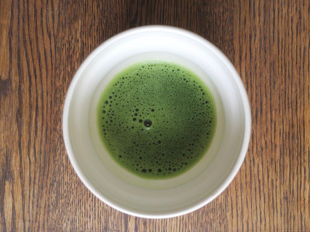 Matcha tea in bowl