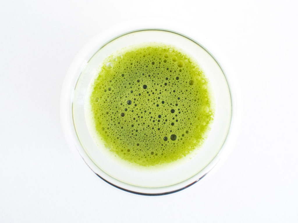 Matcha tea in bowl