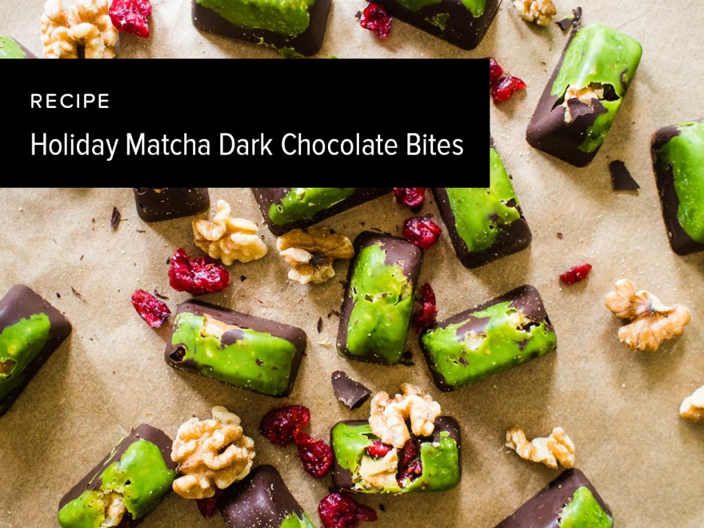 Holiday Matcha Dark Chocolate Bites | Matcha Reviews