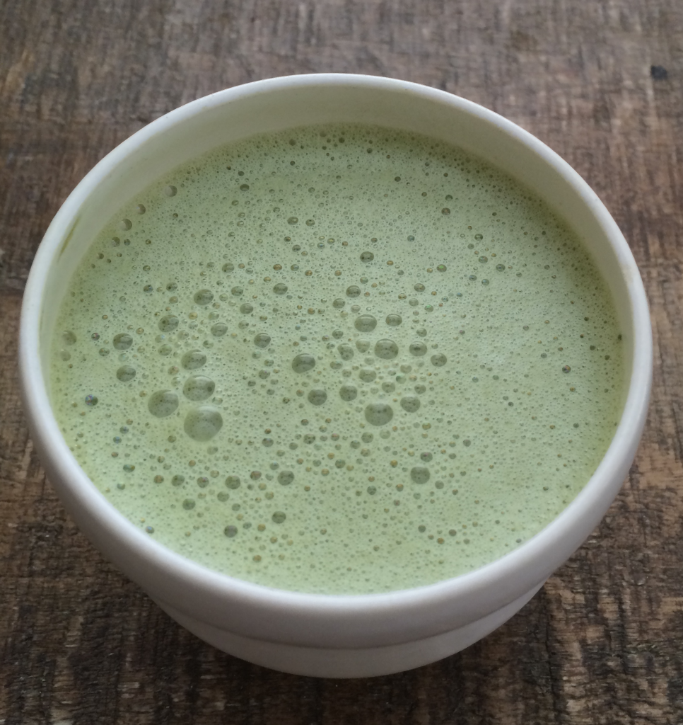 Matcha tea in bowl