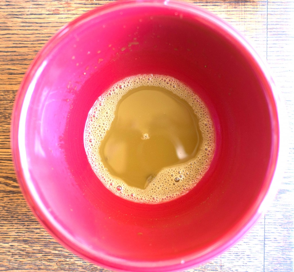 Matcha tea in bowl