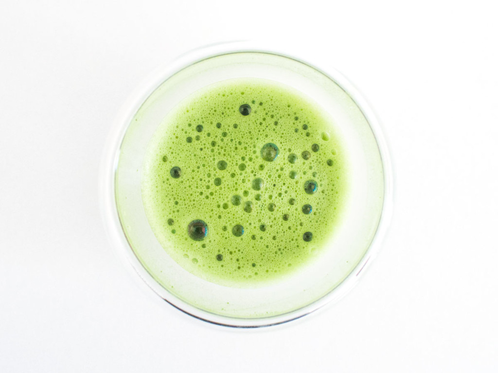 Matcha tea in bowl